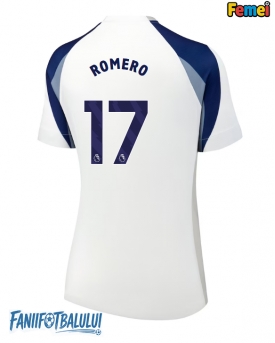 Tottenham Hotspur Cristian Romero #17 Tricou Fotbal Replică 2025-26 Femei Acasa